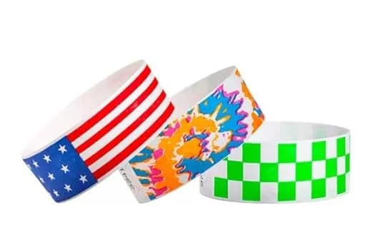 Tyvek Paper Multi Color Wristbands