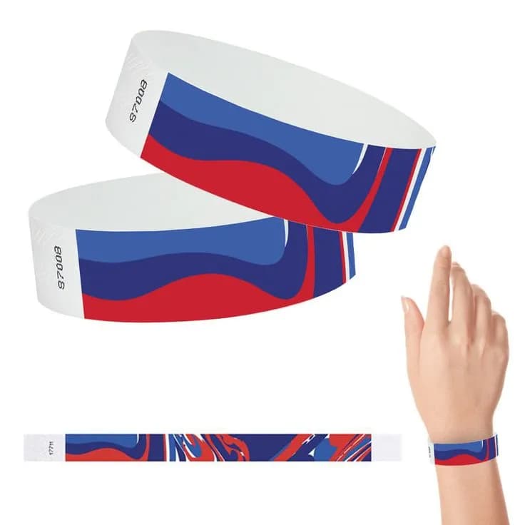 19mm Customizable Tyvek Paper Single Color Wristbands