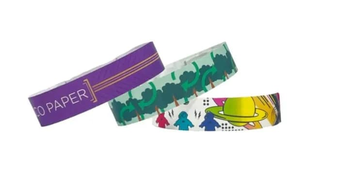 Tyvek Paper Multi Color Wristbands