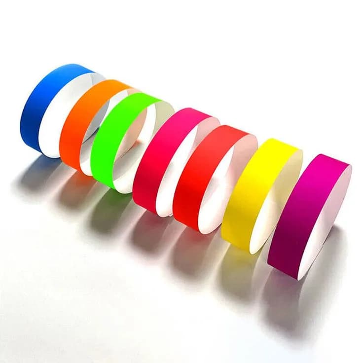 Tyvek Paper Multi Color Wristbands